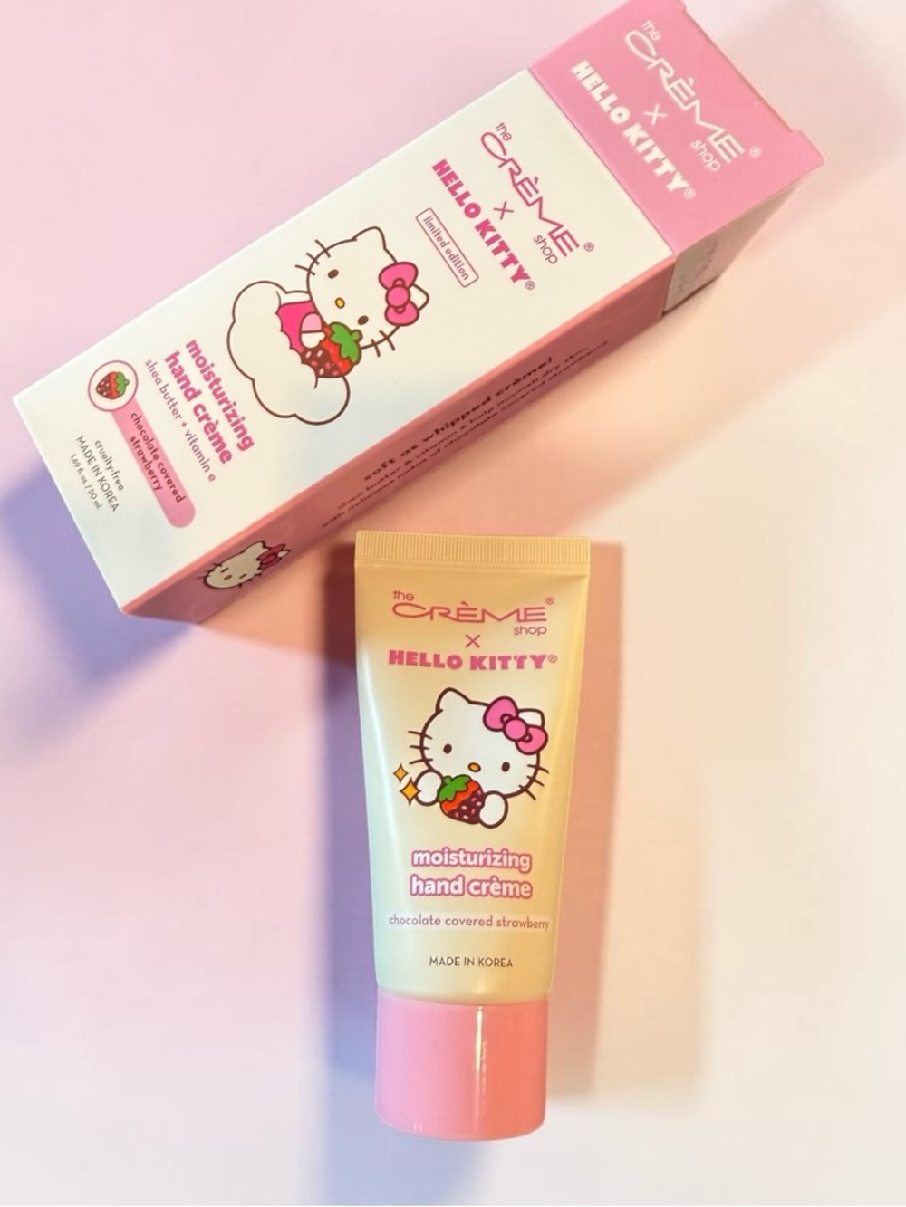 The Crème Shop x Hello Kitty Pink Moisturizing Hand Crème